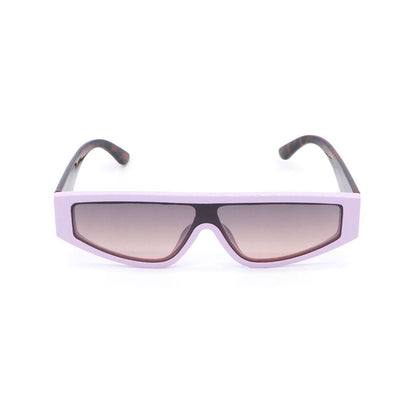 Lunettes de soleil homme femme TRAP PINK KL0044 avec monture lilas , des branches en écaille et lilas vers les extrémités, des verres aux nuances de gris à marron,catégorie 3