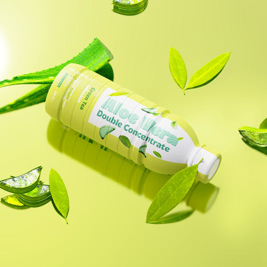 ALOE VERA jus et pulpe (doublement concentrée) avec Thé Vert - Jintashop