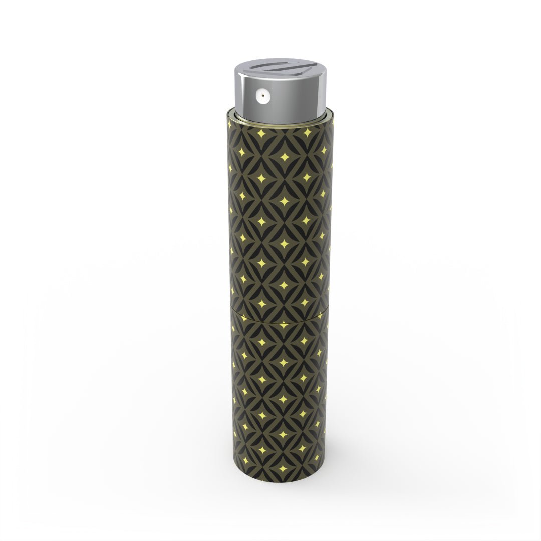 Étui à parfum de poche esthétique: Vert et jaune - Jintashop